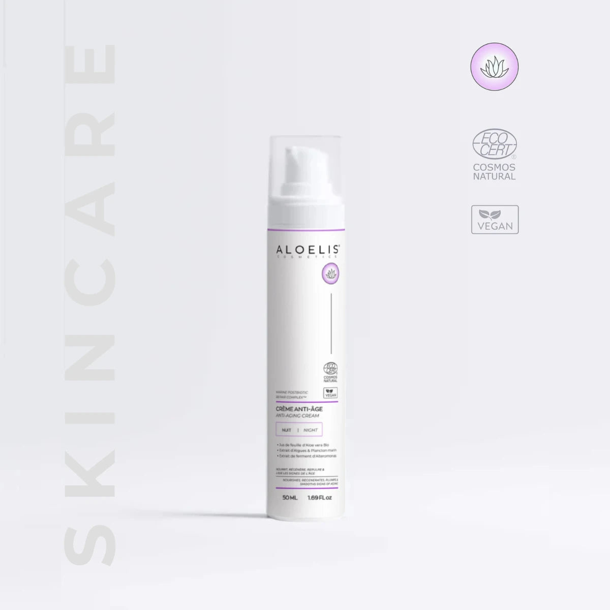 Crème Hydratante Réparatrice de Nuit Anti-âge · Microbiome Repair