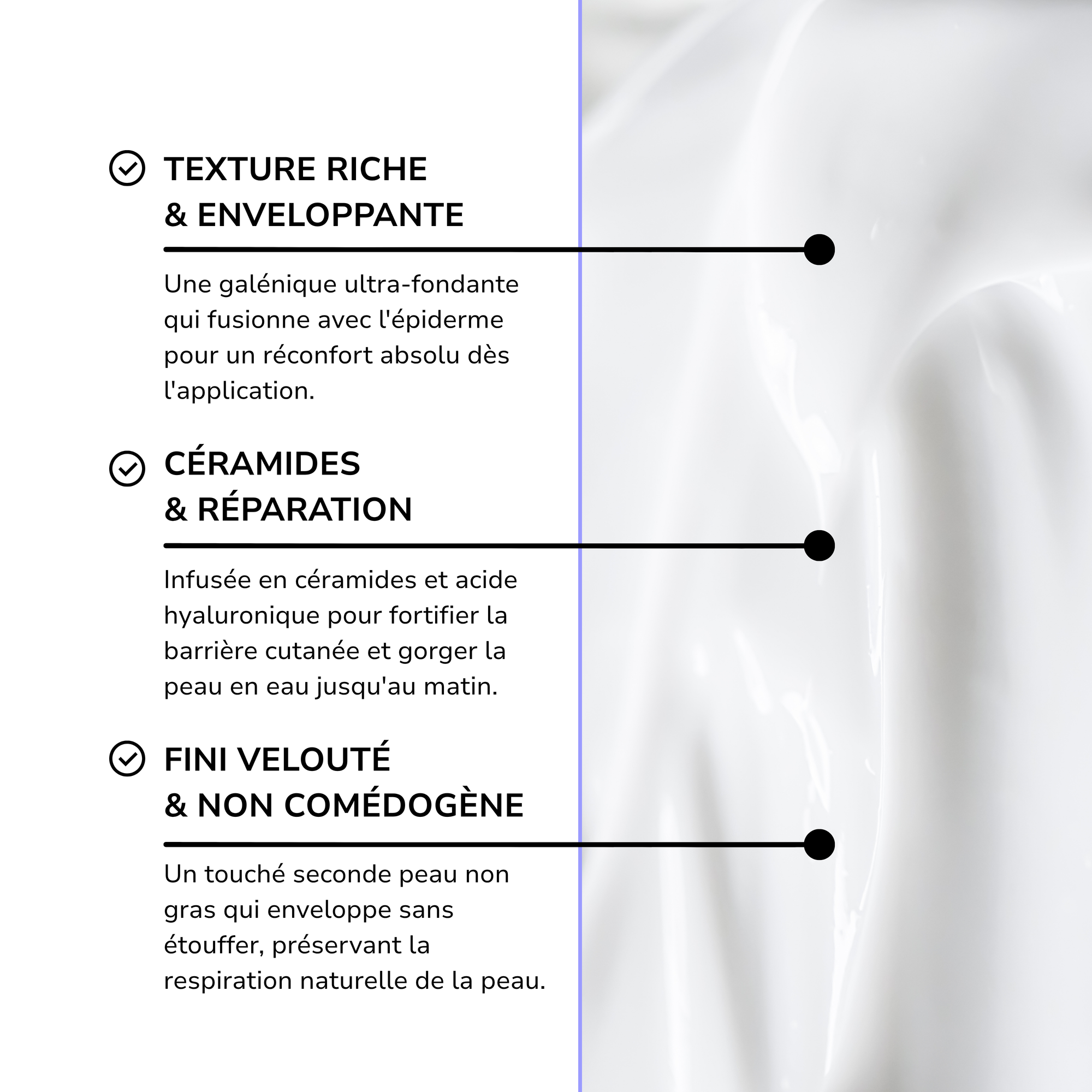 Crème Régénérante de Nuit aux Céramides · Microbiome Restore